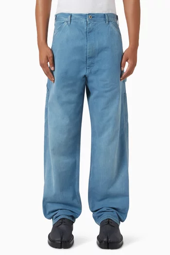 Herringbone Jeans in Cotton-denim