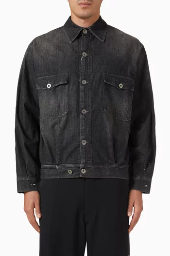 Distressed Jacket in Denim