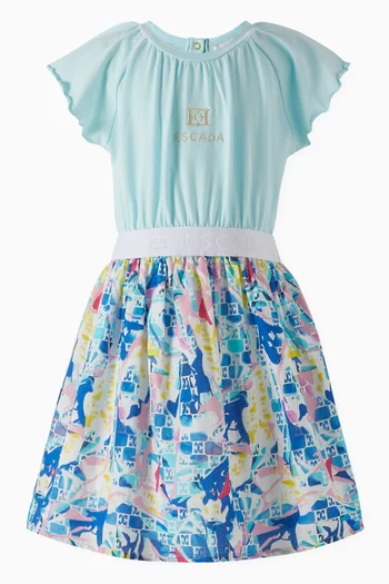 Flared Dress in Batiste