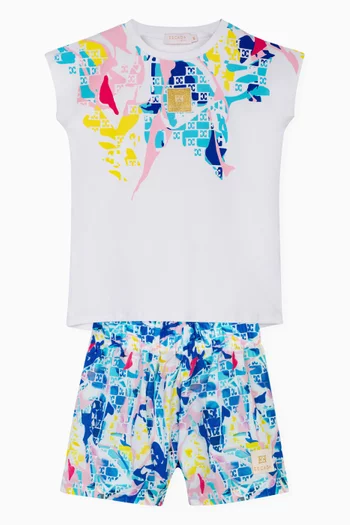Logo Print T-Shirt in Cotton