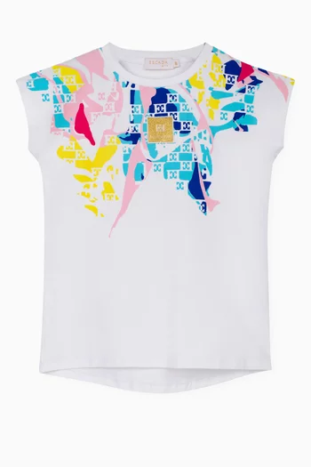 Logo Print T-Shirt in Cotton