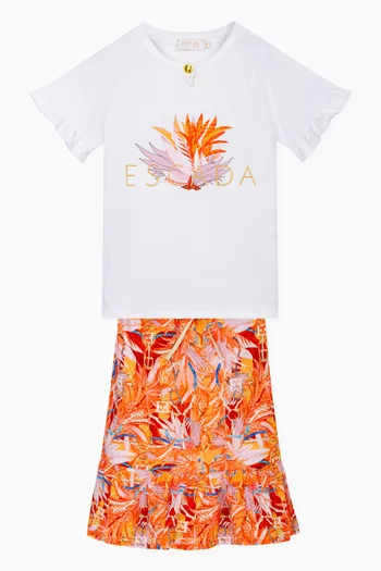 Logo Print T-Shirt in Cotton