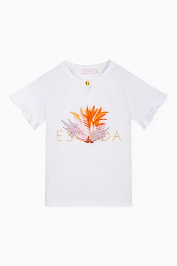 Logo Print T-Shirt in Cotton