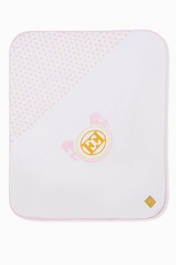 Graphic Print Baby Blanket in Pima Cotton
