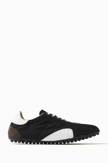 Sprinter Sneakers in Cotton-drill & Suede