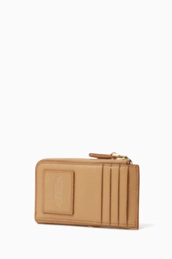 The Top Zip Multi Wallet in Grained Leather