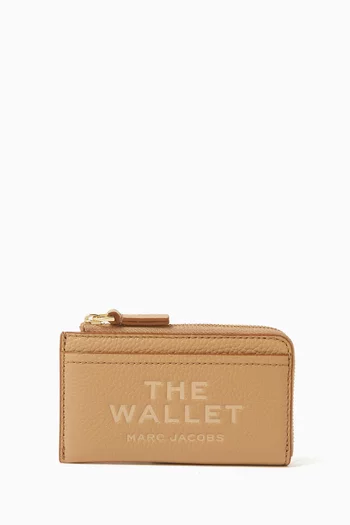 The Top Zip Multi Wallet in Grained Leather
