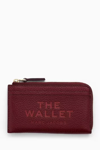 The Top Zip Multi Wallet in Grained Leather