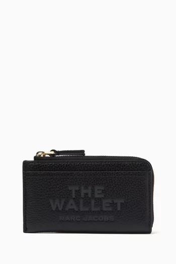 The Top Zip Multi Wallet in Grained Leather