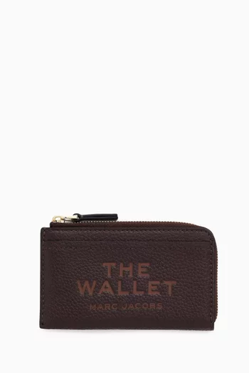 The Top Zip Multi Wallet in Grained Leather