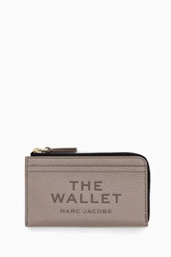 The Top Zip Multi Wallet in Grained Leather