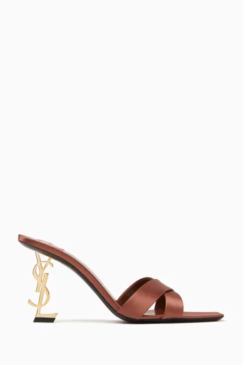 Opyum 85 Mule Sandals in Satin Crepe