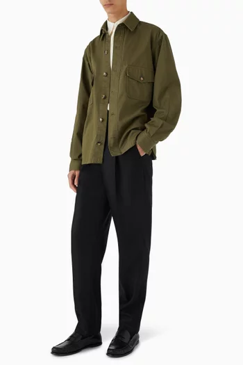 Overshirt in Cotton Twill