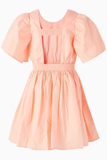 Cally Flared Dress in Organic Cotton-poplin