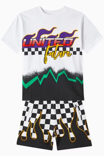 Graphic Print T-Shirt in Cotton