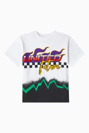 Graphic Print T-Shirt in Cotton
