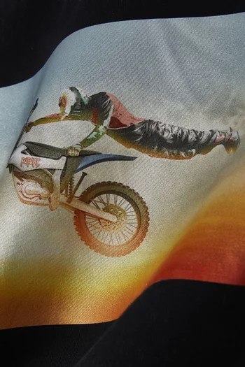 Graphic Print T-Shirt in Cotton