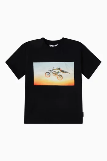 Graphic Print T-Shirt in Cotton