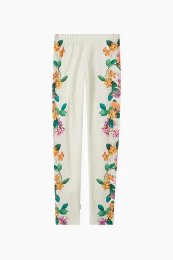 Niki Floral-print Leggings in Organic Cotton
