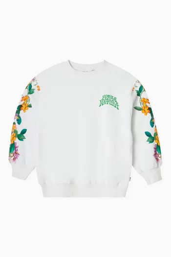 Monti Floral-print Sweatshirt in Organic Cotton