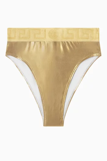 Greca High-waisted Bikini Briefs