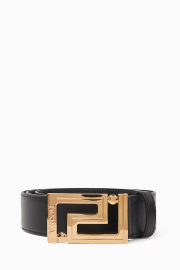 Greca Belt in Leather