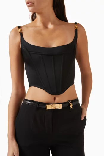 Gianni Ribbon Belt in Smooth Leather