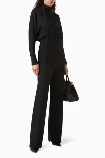 Asymmetric Shirt in Silk