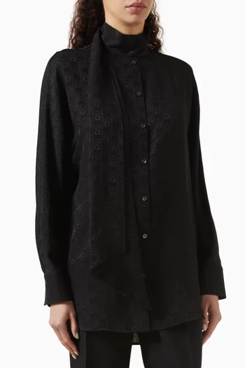 Asymmetric Shirt in Silk