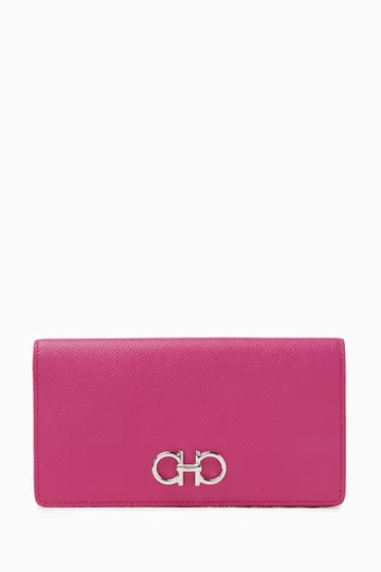 Gancini Continental Wallet in Calfskin