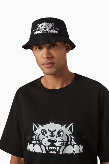 Varsity Bucket Hat in Cotton