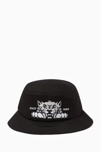 Varsity Bucket Hat in Cotton