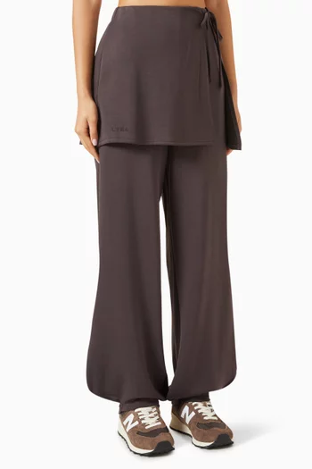 Skirt Wrap Pants in Viscose Blend