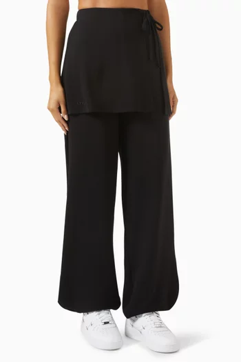 Skirt Wrap Pants in Viscose Blend