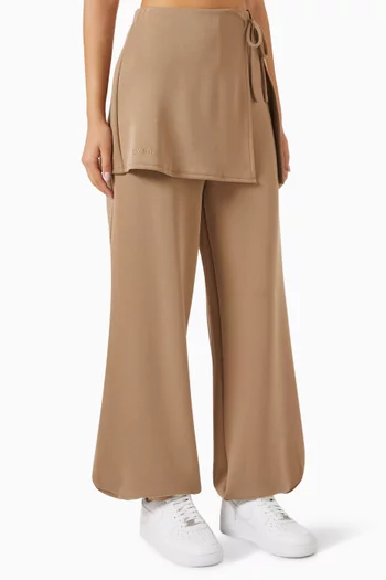 Skirt Wrap Pants in Viscose Blend