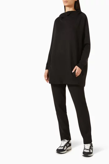 Tapered Track Pants in Viscose Blend