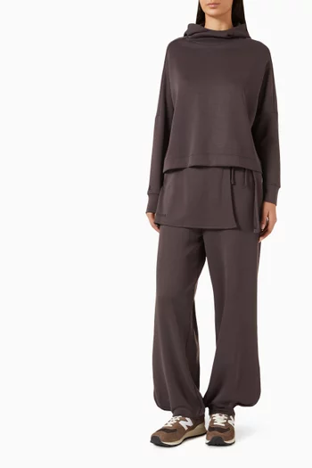 Crop Hoodie in Viscose Blend