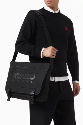 'Kenzo 48H' Large Messenger Bag in Nylon