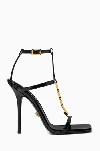 V2025 Chain Sandals in Patent Leather