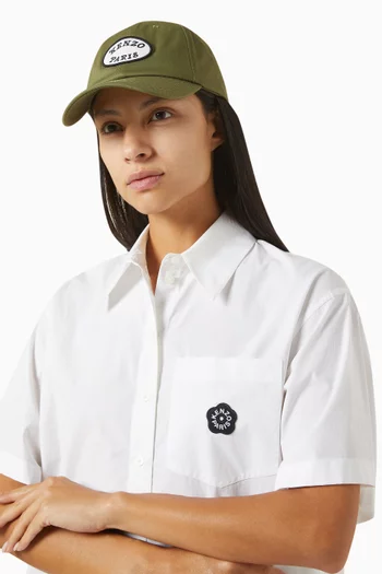 Embroidered Cap in Cotton