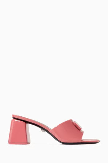 Logo 70 Mules in Patent Leather