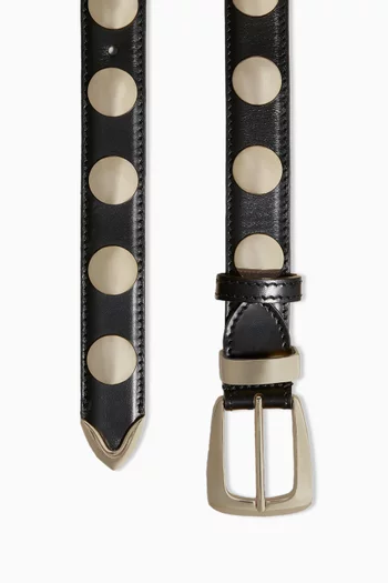 Benny Studded Belt in Leather