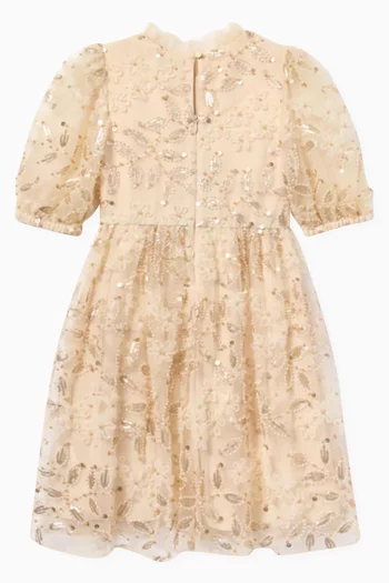 Sequin-embellished Dress in Tulle