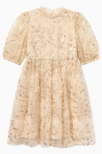 Sequin-embellished Dress in Tulle