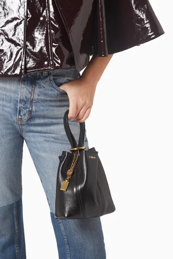 حقيبة يد سبين صغيرة جلد بارز الملمس