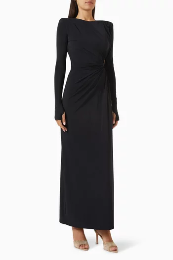 Octavia Cut-out Maxi Dress in Jersey