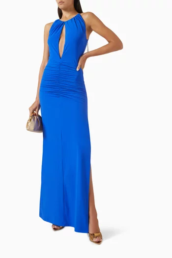 Alyssa Slit Maxi Dress in Jersey