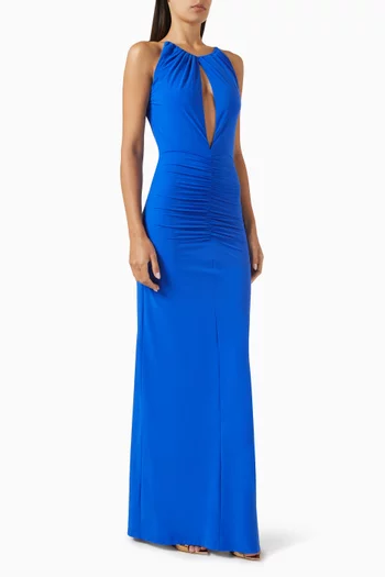 Alyssa Slit Maxi Dress in Jersey