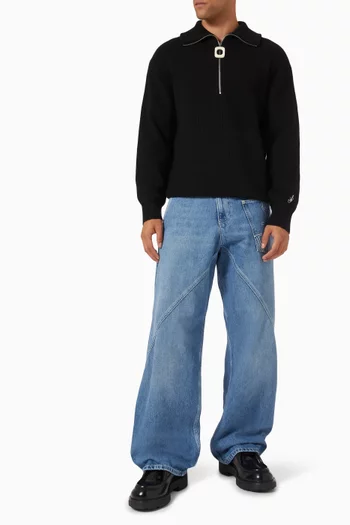 Half-zip Jumper in Knit