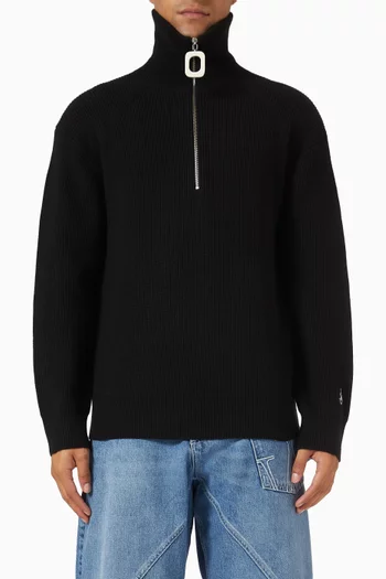 Half-zip Jumper in Knit